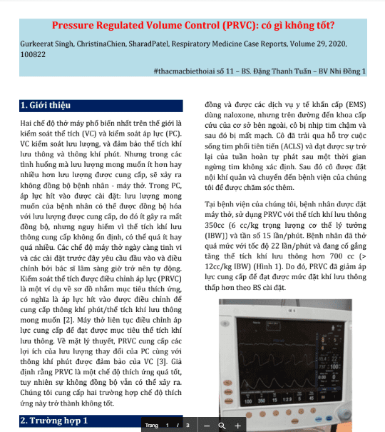 [Tài liệu] Pressure regulated volume control (PRVC): có gì không tốt ...
