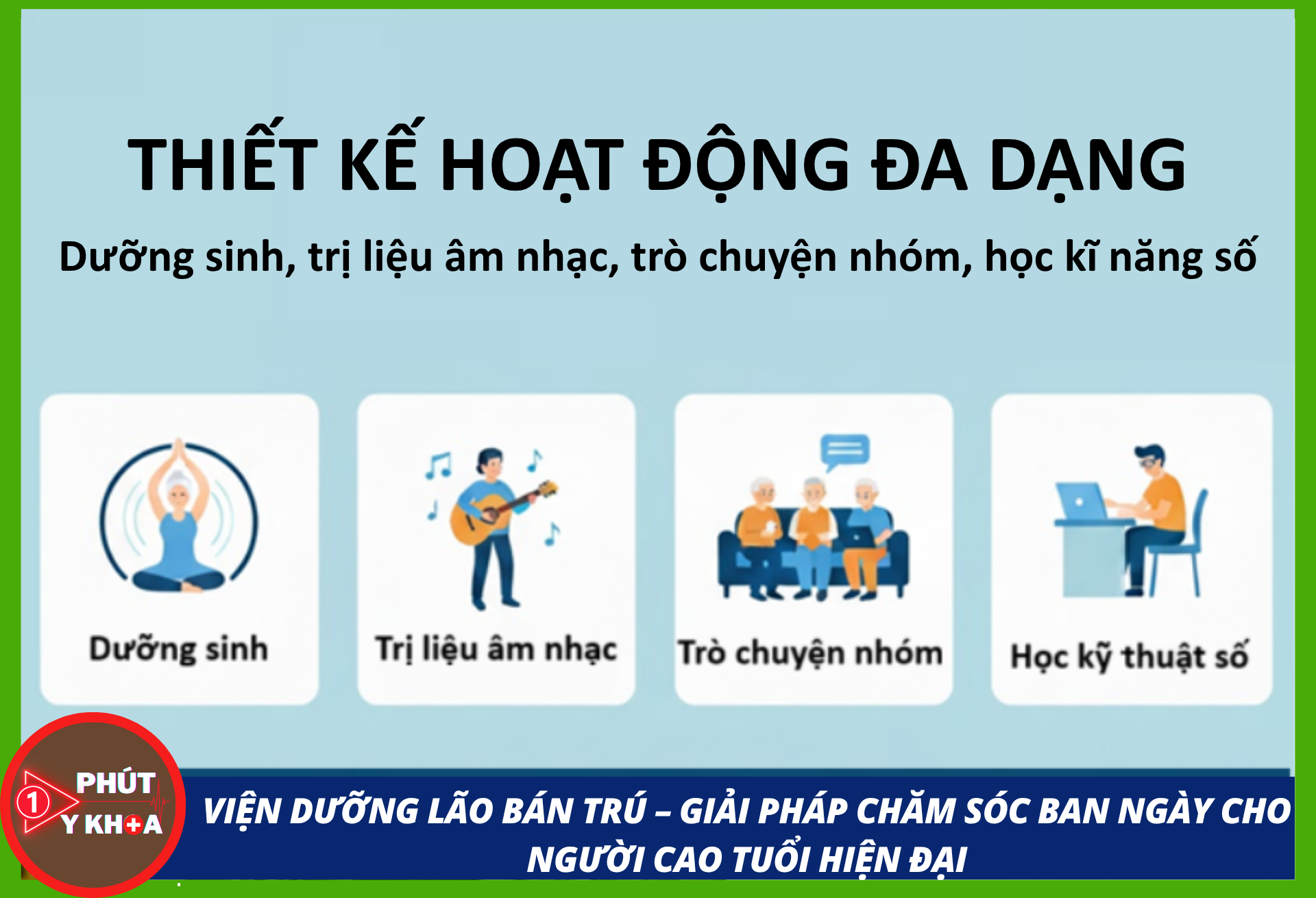 Hoạt động đa dạng có thể nâng cao chất lượng cuộc sống của người cao tuổi