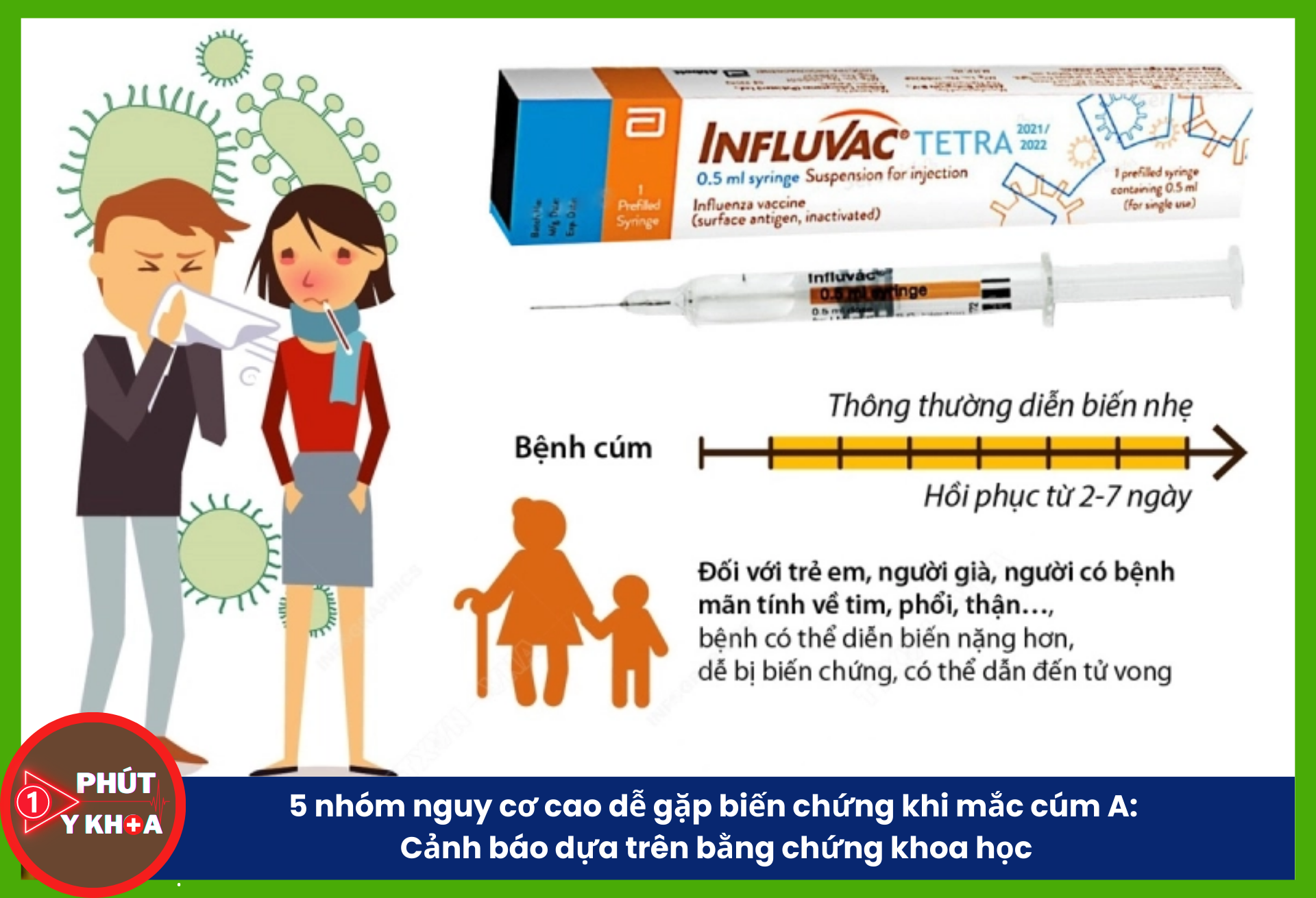 5 nhóm nguy cơ cao dễ gặp biến chứng khi mắc cúm A: Cảnh báo dựa trên bằng chứng khoa học việc tiêm vắc-xin cúm A hằng năm còn góp phần giảm lây lan và giảm gánh nặng y tế trong mùa cúm