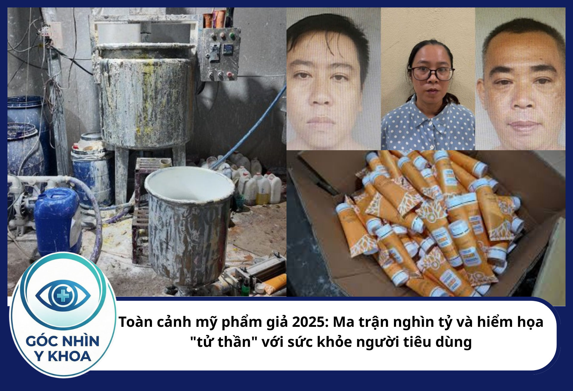 Triệt phá thành công một đường dây sản xuất, buôn bán mỹ phẩm giả với quy mô lớn tại TP.HCM và các tỉnh lân cận