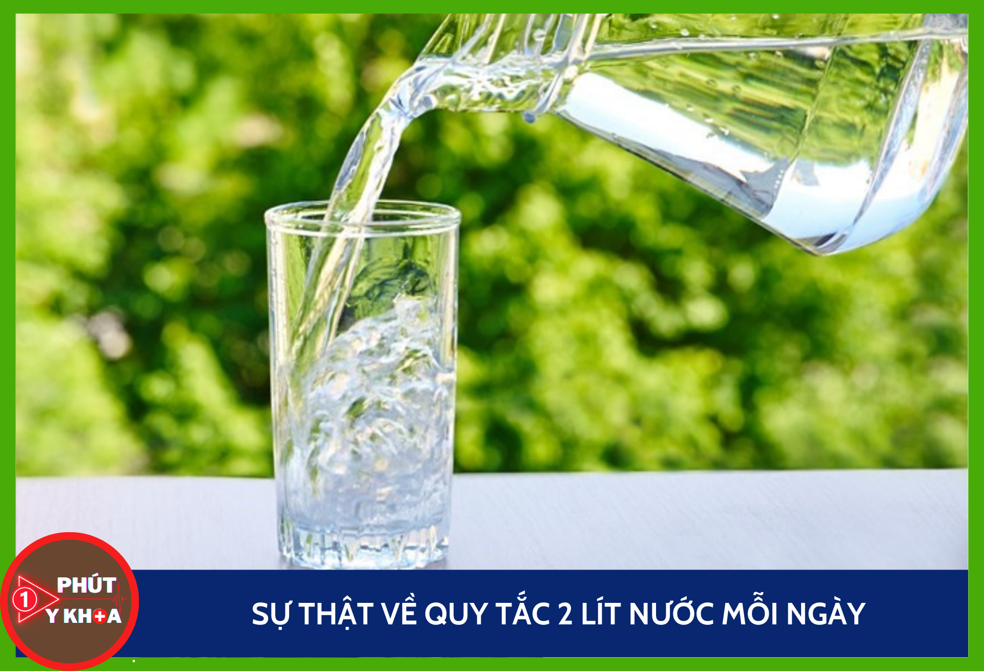 Sự thật về quy tắc 2 lít nước mỗi ngày Anh bia mau