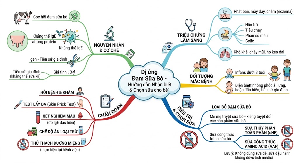 Di ung Dam Bo Huong dan nhan biet va cach chon Sua cho be