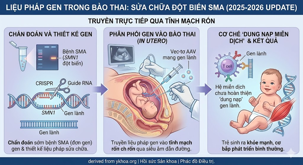 Liệu pháp gen trong bào thai: sửa chữa đột biến di truyền trước khi sinh image