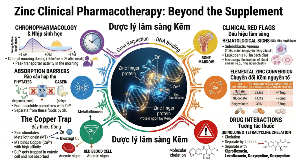 Kẽm (Zinc): Từ vi chất dinh dưỡng đến nghệ thuật điều trị lâm sàng Gemini Generated Image irbq7zirbq7zirbq 1