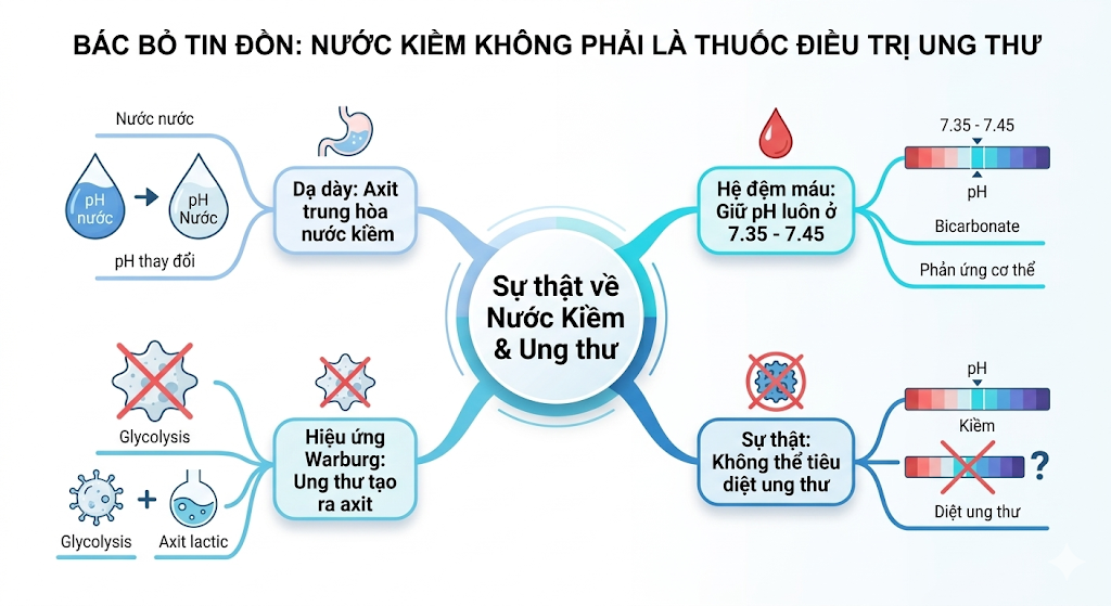 Nước ion kiềm và "cú lừa" thế kỷ: Sự thật phũ phàng về môi trường kiềm và tế bào ung thư image 10