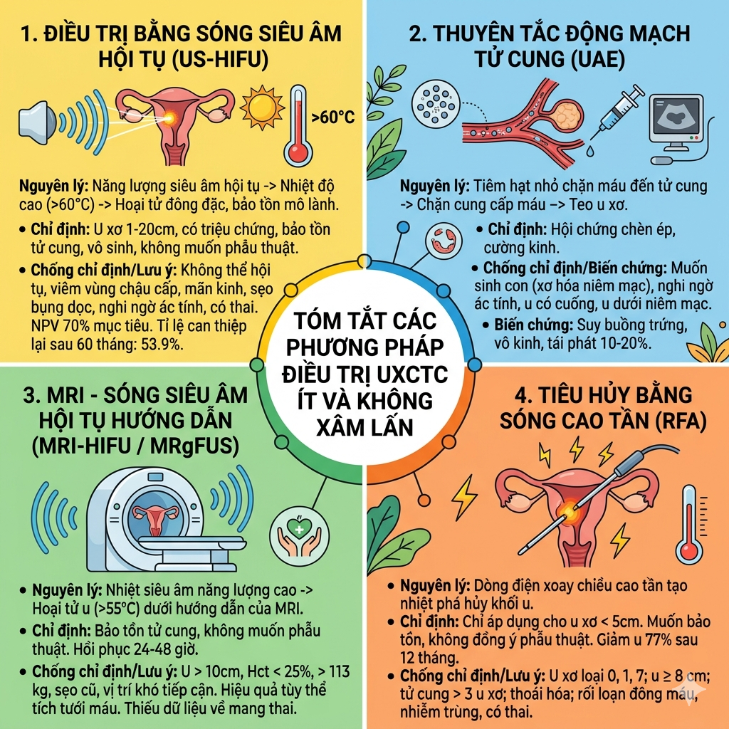 U xơ tử cung (phần 7): Các phương pháp điều trị ít và không xâm lấn 1779868903686